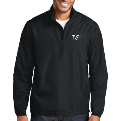 Zephyr 1/2-Zip Pullover - printed white & red logo Thumbnail