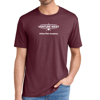 Triblend T-shirt - white logo  Thumbnail