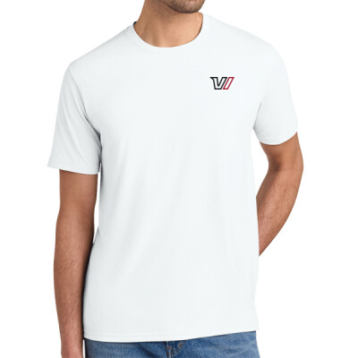 Triblend T-shirt - left chest black & red logo   Thumbnail