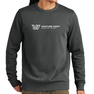 District Wash Fleece Crew - horiz white logo  Thumbnail