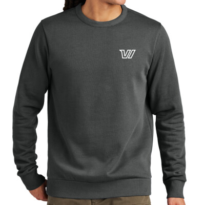 District Wash Fleece Crew - left chest white logo   Thumbnail