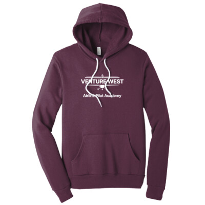 Bella Canvas Sponge Fleece Hoodie - white logo  Thumbnail