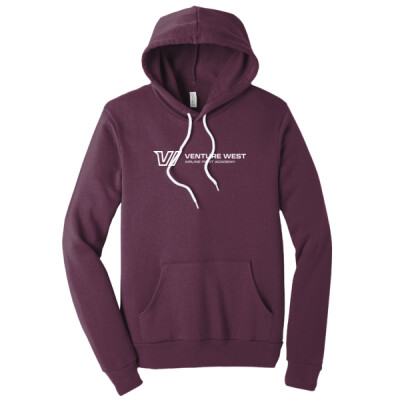 Bella Canvas Sponge Fleece Hoodie - horiz white logo   Thumbnail