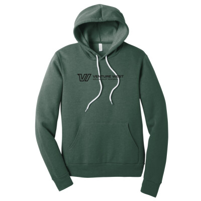 Bella Canvas Sponge Fleece Hoodie - horiz black logo Thumbnail